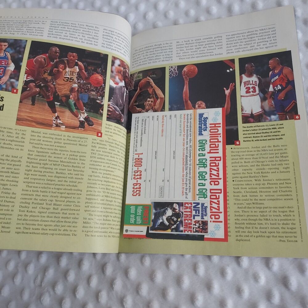 Sports Illustrated Michael Jordan First Retirement October 18, 1993 Why? - Picture 7 of 16